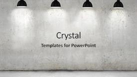  Presentation with cement - Presentation theme consisting of design concrete - blank cement wall with place background and a light gray colored foreground