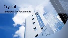  Presentation with limit - Cool new presentation theme with design concrete - limit of success backdrop and a light blue colored foreground