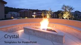  Presentation with lounge - Slides consisting of design concrete - lounge area in a new background and a seafoam green colored foreground