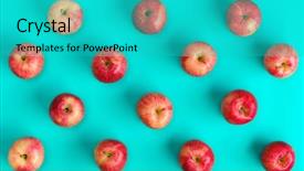  Presentation with red blue - Beautiful presentation featuring design creative summer concept food backdrop and a teal colored foreground