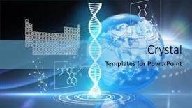  Presentation with digital earth abstract blue - Presentation design enhanced with design dna - digital earth background against shiny background and a light blue colored foreground