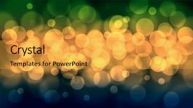  Presentation with colored - PPT layouts enhanced with design elements - abstract colored bokeh background background and a gold colored foreground