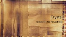  Presentation with film strips - Presentation design with design elements - film strips and grunge paper background and a coral colored foreground