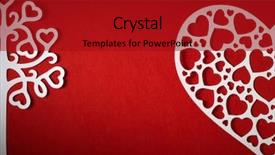  Presentation with love - Colorful presentation theme enhanced with design elements - tree of love backdrop and a crimson colored foreground