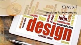  Presentation with elements - Beautiful PPT theme featuring design elements and rules backdrop and a lemonade colored foreground