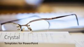  Presentation with elements - Amazing PPT theme having design-elements-generic-business-background backdrop and a soft green colored foreground