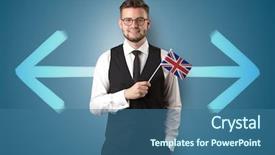  Presentation with target - Theme enhanced with design england - handsome young boy choosing target background and a ocean colored foreground