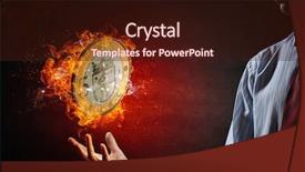  Presentation with frame of fire and burning - Amazing presentation design having design european union - euro coin burning in fire backdrop and a wine colored foreground