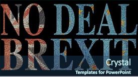  Presentation with european union - PPT theme with design european union - no deal brexit made up background and a ocean colored foreground