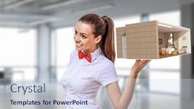  Presentation with dream - Slide deck consisting of design-for-your-dream-house background and a sky blue colored foreground