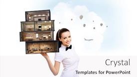  Presentation with dream - Amazing PPT theme having design-for-your-dream-house backdrop and a white colored foreground