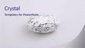  Presentation with potato - PPT layouts enhanced with design gitter - aluminum foil wrapped baked potato background and a sky blue colored foreground