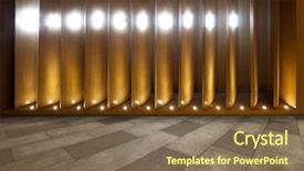  Presentation with wooden floor and gold frame - Slides featuring design gitter - empty marble floor with wooden background and a tawny brown colored foreground