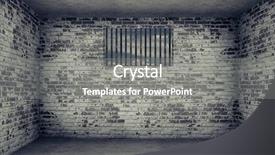  Presentation with brick - Amazing slide set having design gitter - old dark room with brick backdrop and a gray colored foreground