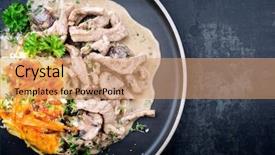  Presentation with sti - Slides having design gitter - traditional swiss z rcher geschnetzeltes background and a coral colored foreground