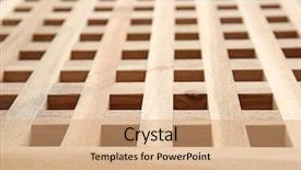  Presentation with wood grain texture - PPT theme with design gitter - wooden grating texture as background background and a coral colored foreground