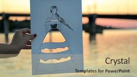  Presentation with hand holding colorful brain sketch - Cool new slide set with design graphicriver graphicr - female hand holding fashion sketch backdrop and a  colored foreground