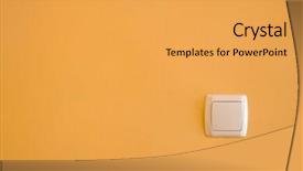  Presentation with outlet - Amazing theme having alone outlet on yellow wallpaper backdrop and a yellow colored foreground