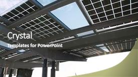  Presentation with solar power - Cool new presentation with solar power panel backdrop and a  colored foreground