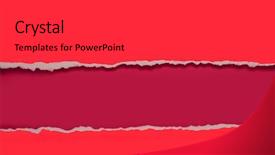  Presentation with rip paper - Slides consisting of design in red and fuchsia background and a dark gray colored foreground