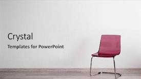  Presentation with room interior design - Amazing PPT layouts having design interview - pink chair in light room backdrop and a light gray colored foreground