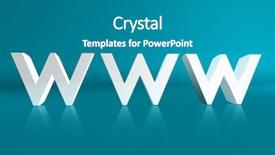  Presentation with web - Slides enhanced with design intranet - world wide web internet background and a teal colored foreground
