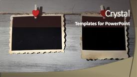  Presentation with rope - Presentation theme enhanced with design invite card - blank old photos on rope background and a tawny brown colored foreground