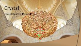  Presentation with islami - Presentation theme enhanced with design islami - decoration of sheikh zayed mosque background and a coral colored foreground