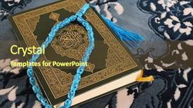  Presentation with islami - Slide deck enhanced with design islami - koran background and a tawny brown colored foreground