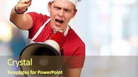  Presentation with young man on the phone - Audience pleasing PPT layouts consisting of design madu - portrait of young cook man backdrop and a tawny brown colored foreground