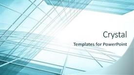  Presentation with skyscraper - Slide set with design management - perspective black texture of skyscraper background and a cool aqua colored foreground