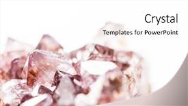  Presentation with design rock - Presentation having design mining - amethyst rock background and a white colored foreground