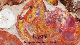  Presentation with natural - PPT theme having design mining - beautiful natural agate texture natural background and a coral colored foreground