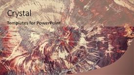  Presentation with natural - PPT theme with design mining - beautiful natural agate texture natural background and a coral colored foreground