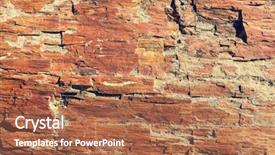  Presentation with natural - Beautiful presentation theme featuring design mining - beautiful natural stone texture natural backdrop and a red colored foreground