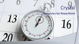  Presentation with background - Audience pleasing presentation consisting of design monthly activity - stopwatch on calendar background close backdrop and a sky blue colored foreground