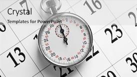  Presentation with activity - Presentation theme consisting of design monthly activity - stopwatch on calendar background close background and a light gray colored foreground