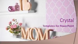  Presentation with heart love - Audience pleasing slide set consisting of design moumy - i love mom inscription backdrop and a lemonade colored foreground