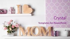  Presentation with heart flowers - Cool new PPT layouts with design moumy - i love mom inscription backdrop and a lemonade colored foreground