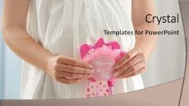  Presentation with award - Beautiful presentation design featuring design moumy - pregnant woman holding mommy backdrop and a lemonade colored foreground