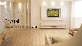  Presentation with plasma - Presentation enhanced with design natures - modern room with plasma tv background and a coral colored foreground