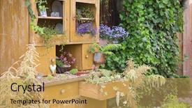  Presentation with growing - Beautiful slide deck featuring cute little girl rolling snowball in winter backdrop and a light gray colored foreground