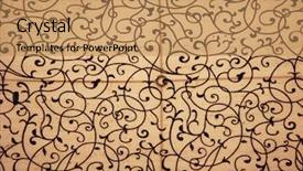  Presentation with vintage floral - Presentation theme enhanced with design of a vintage lamp background and a  colored foreground