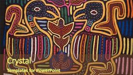  Presentation with birds - Colorful PPT theme enhanced with design of birds and flowers backdrop and a tawny brown colored foreground