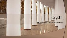  Presentation with design - Amazing slide set having construction law - design of building in neoclassical backdrop and a soft green colored foreground