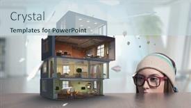  Presentation with dream - Beautiful PPT theme featuring design-of-your-dream-house and a  colored foreground