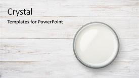  Presentation with white milk - Colorful PPT layouts enhanced with design personal communication - top view of milk glass backdrop and a white colored foreground