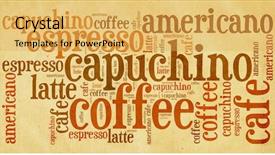  Presentation with restaurant - Cool new slides with design restaurant - wordcloud of coffee backdrop and a yellow colored foreground