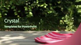 Presentation with tablecloth - Amazing theme having design summer picnic - wooden table with tablecloth outdoors backdrop and a tawny brown colored foreground
