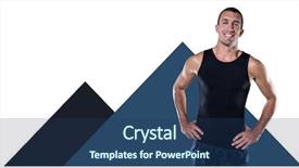  Presentation with man on train - Amazing slide deck having design top happy activity - fitness trainer man with minimal backdrop and a  colored foreground